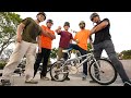 New School Riders Try To Ride A BMX Bike OLDER Then They Are