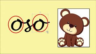 Vocal 'o' minúscula cursiva, forma correcta de escribirla