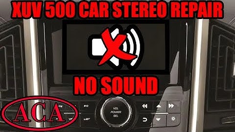 XUV 500 car stereo repair | No sound | Stereo Not Working | Not Turning ON | Anil Car Audio #XUV500