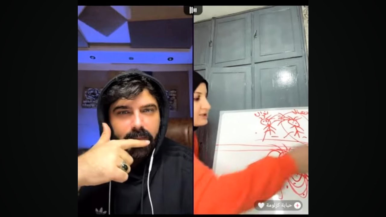 عمار الكوفي قست مع حبابة كزلومة تشرح موضوع عن فتاتين وتغلط على اللايف عمار مصدوم