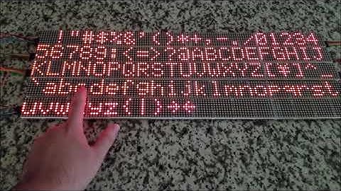 128x64 LED Matrix - Part 1: Assembling Modules and Writing Driver Software