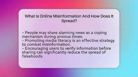 What Is Online Misinformation And How Does It Spread? - Everyday-Networking