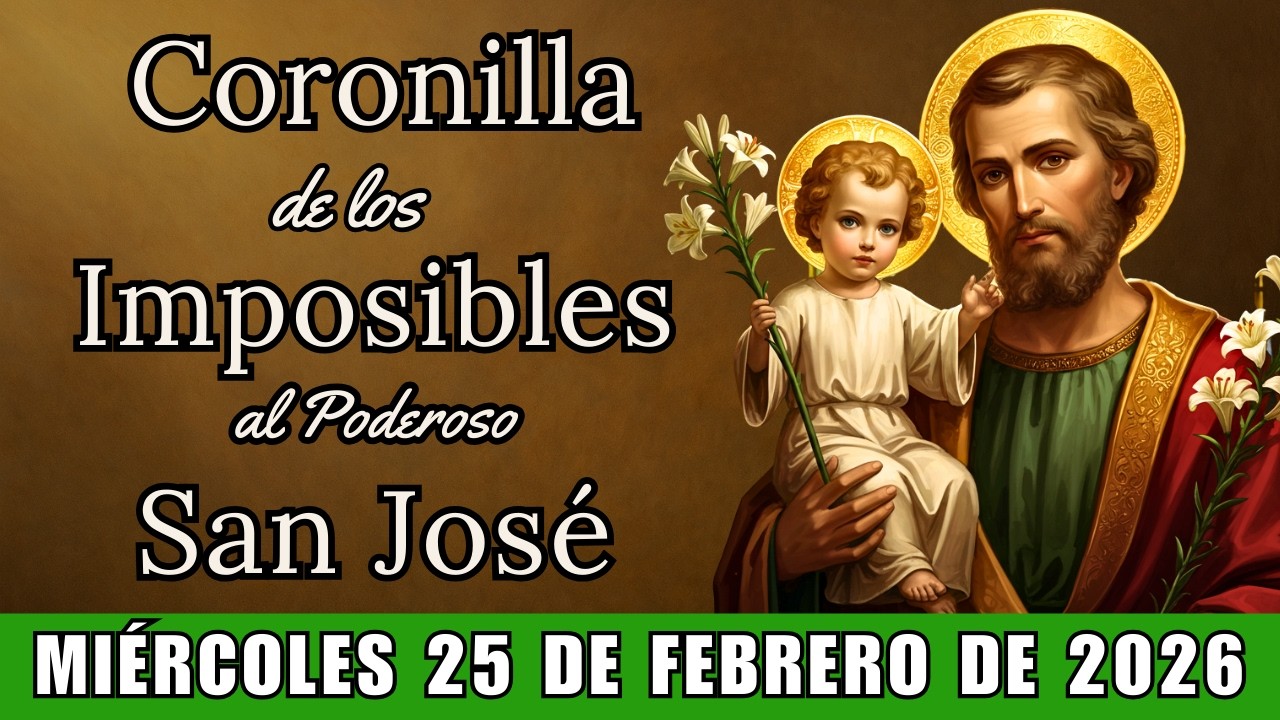 SAN JOSÉ - CORONILLA DE LOS IMPOSIBLES - DÍA DE MILAGROS - Miércoles 25  de febrero de 2025