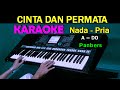 CINTA DAN PERMATA - Panbers | KARAOKE Nostalgia Nada  Pria