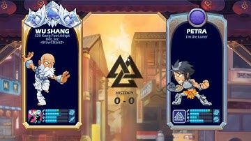 Brawlhalla Gameplay | Wu Shang VS Petra | MOG Entertainment | 2 Rounds