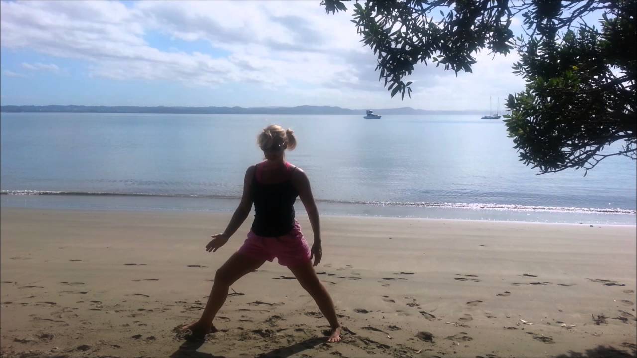 Free Yoga On The Beach/IN NATURE Day 34 of 365 DAY CHALLENGE YouTube