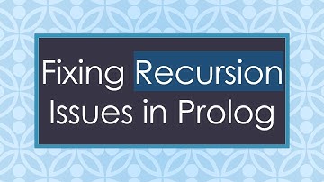 Fixing Recursion Issues in Prolog