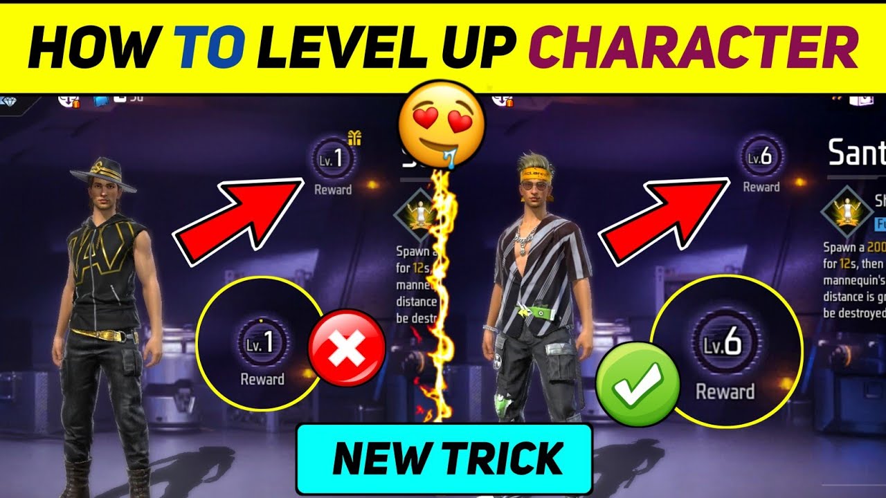 How To Level Up Character In Free Fire Character Level Up Kaise Kare How To Level Up Character In Free Fire Character Level Up Kaise Kare