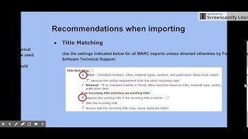 Importing MARC Records from Vendors other than Follett