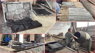 Производство фасадного и цокольного сайдинга из бетона по технологии Мрамор из бетона