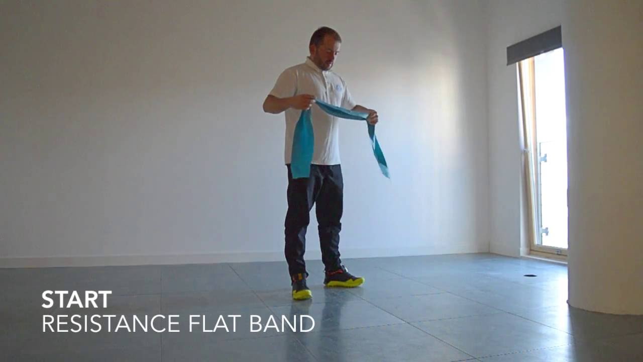 3 Minute Home Resistance Exercise Flat Yoga Band Training Workout YouTube