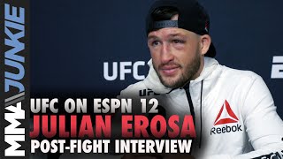 Julian Erosa starts rare third UFC run with win | UFC on ESPN 12 post-fight interview