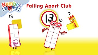 Falling Apart Club | Made of 13's | Maths for Kids | @Numberblocks