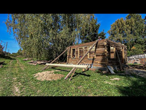 Собрали стены новой мастерской из б/у материала. Установили матницы