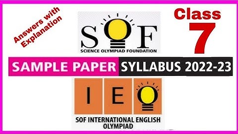 Class 7 IEO Sample Paper 2022-23/IEO Class 7 Solved paper