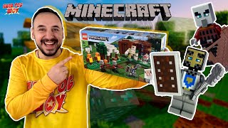 ПАПА РОБ И LEGO MINECRAFT: АВАНПОСТ РАЗБОЙНИКОВ И СТИВ В МИРЕ МАЙКРАФТ!