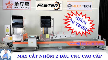 máy cắt nhôm 2 đầu cnc cao cấp || máy cắt nhôm thủy lực