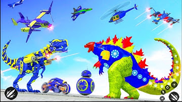 Dino Robot Car Transform Games * Android Gameplay