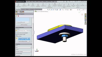 How to automatically manipulate fasteners #2   SOLIDWORKS tutorials (Toolbox)