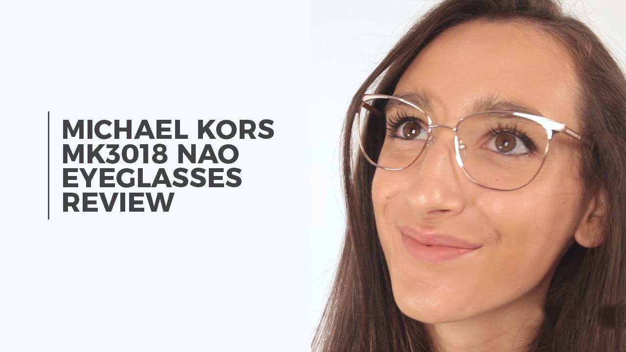 michael kors clear and rose gold glasses