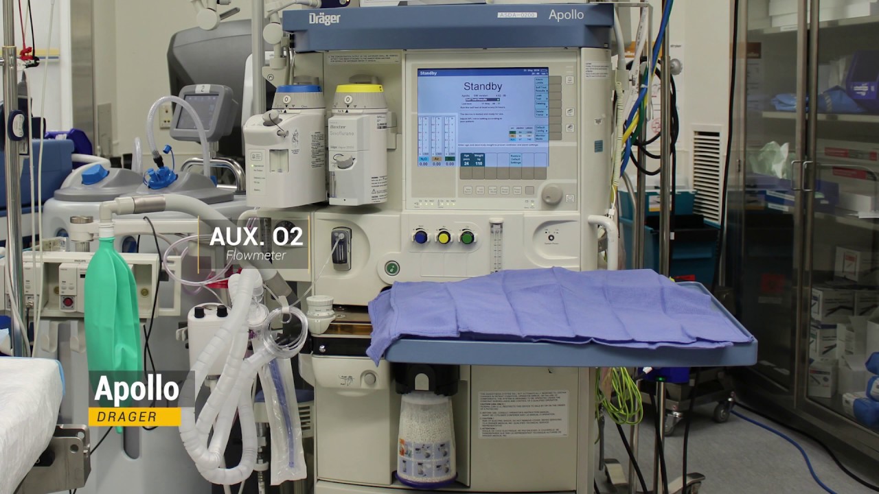 Drager Anesthesia Machine Check - YouTube