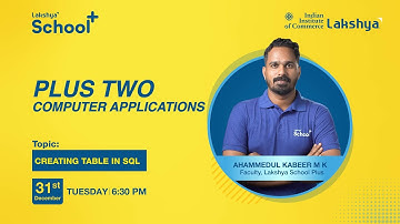 +2 COMPUTER APPLICATIONS |CREATING TABLE IN SQL