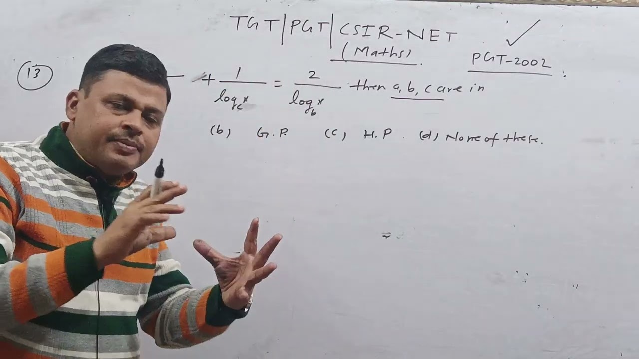 TGT/PGT/CSIR-NET Mathematics Sequence and Series Previous Years Questions 