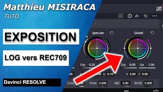 EXPOSITION LOG vers REC709 ? ENFIN LA SOLUTION ! (DAVINCI RESOLVE) Merci Forest Finbow