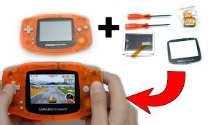 Upgrading a Gameboy Advance screen to backlight