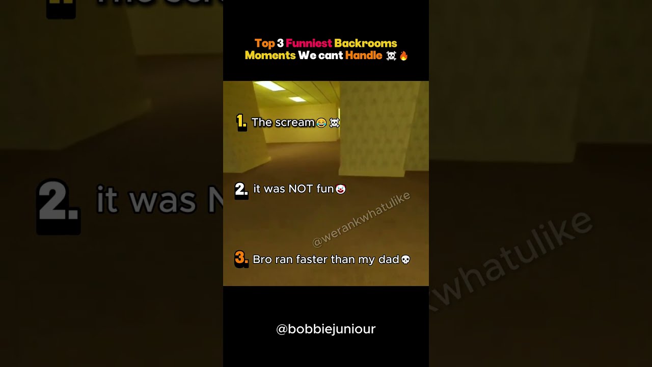 Top 3 Funniest Backrooms Moments We Cant Handle 