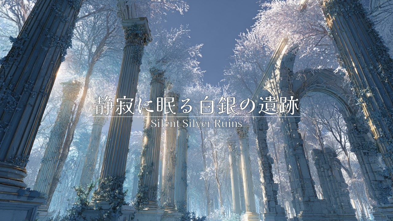【作業用BGM】 静寂に眠る白銀の遺跡∣目覚めの光を纏う清らかなピアノ