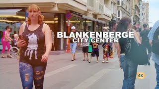 🇧🇪 BLANKENBERGE,a walking tour in the shopping street and the beach { 4k }