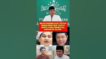 KETUM PBNU GUS YAHYA NGAMUK BILANG PEMBATAL NASAB G0BL*K #gusyahya #nasab #khimaduddin #shorts