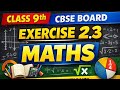 9th Class Maths Exercise 2.3 Complete Solution in Hindi and English Medium #maths #class9th #fyp 