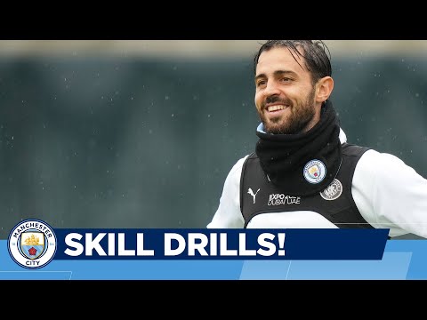 KEEP THE BALL IN THE AIR! | Man City Training | Skills before Champions League v Club Brugge
