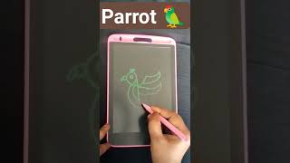 how to draw parrot ?drawing shorts youtubeshorts youtube artist  by aliya indikar viral