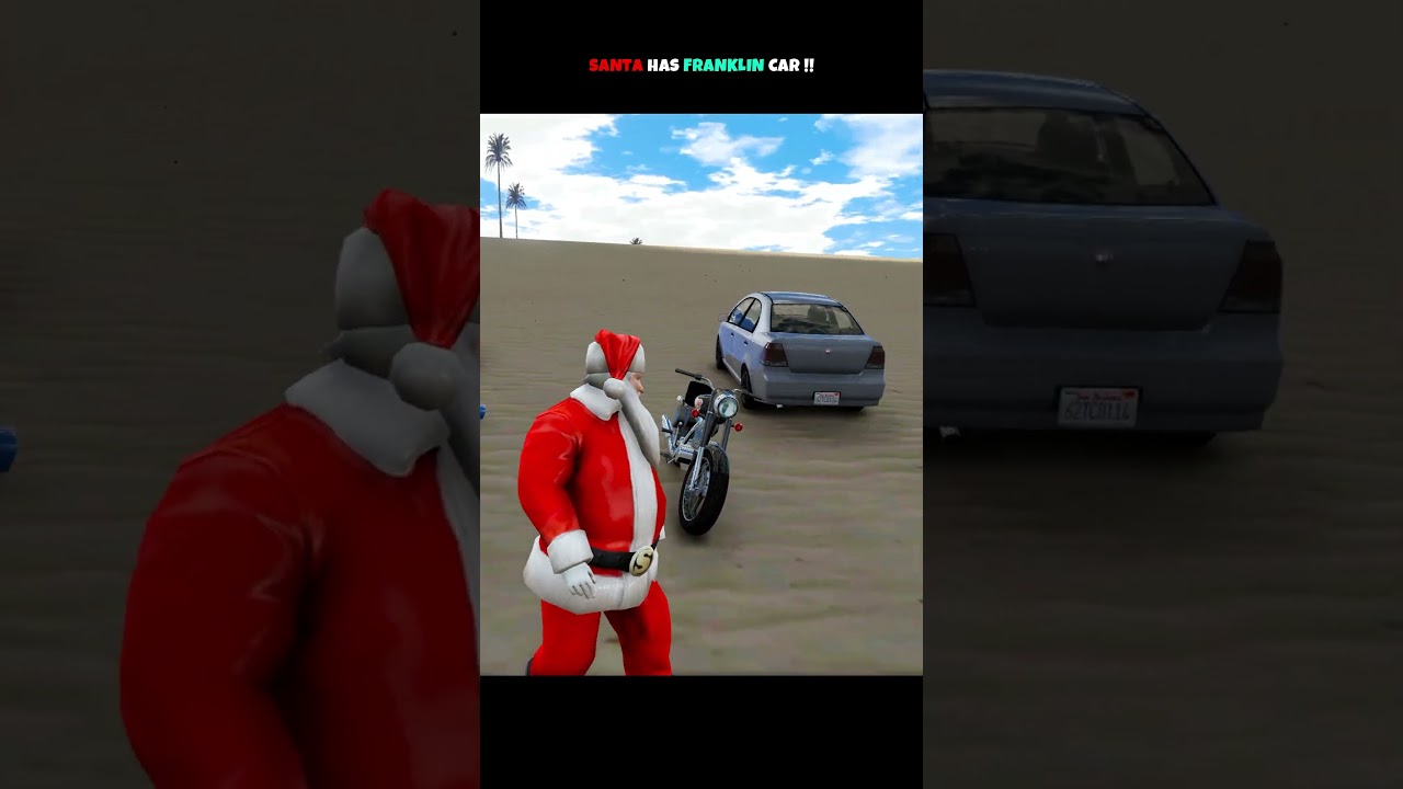 SANTA STOLE FRANKLIN CAR INDIAN BIKE DRIVING 3D