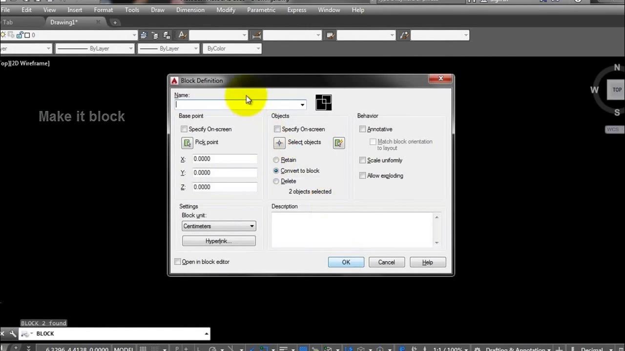 AutoCAD Block Editor YouTube