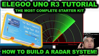 How to make RADAR with Arduino (Elegoo) Uno R3! Part 1/2 (Wiring & Arduino IDE)