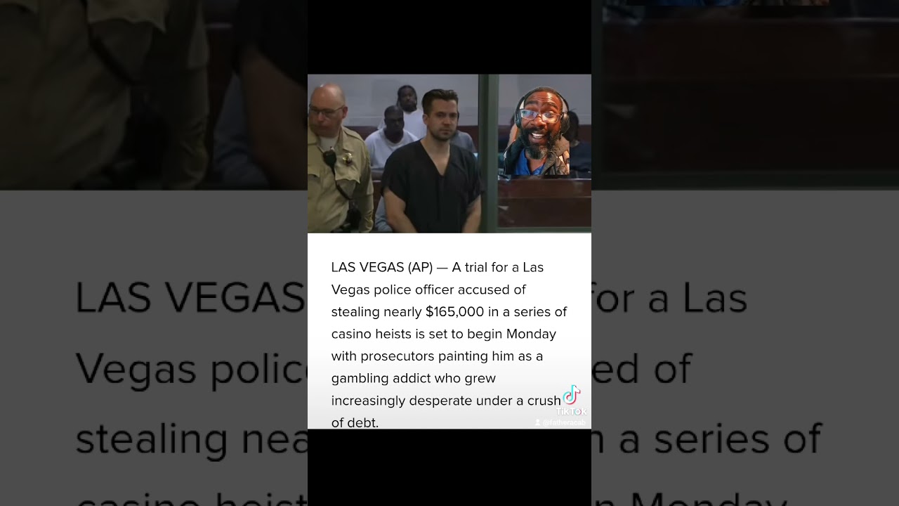 ⁣Las Vegas Police Officer on trial for robbing casinos with issued gun #lasvegas #nevada