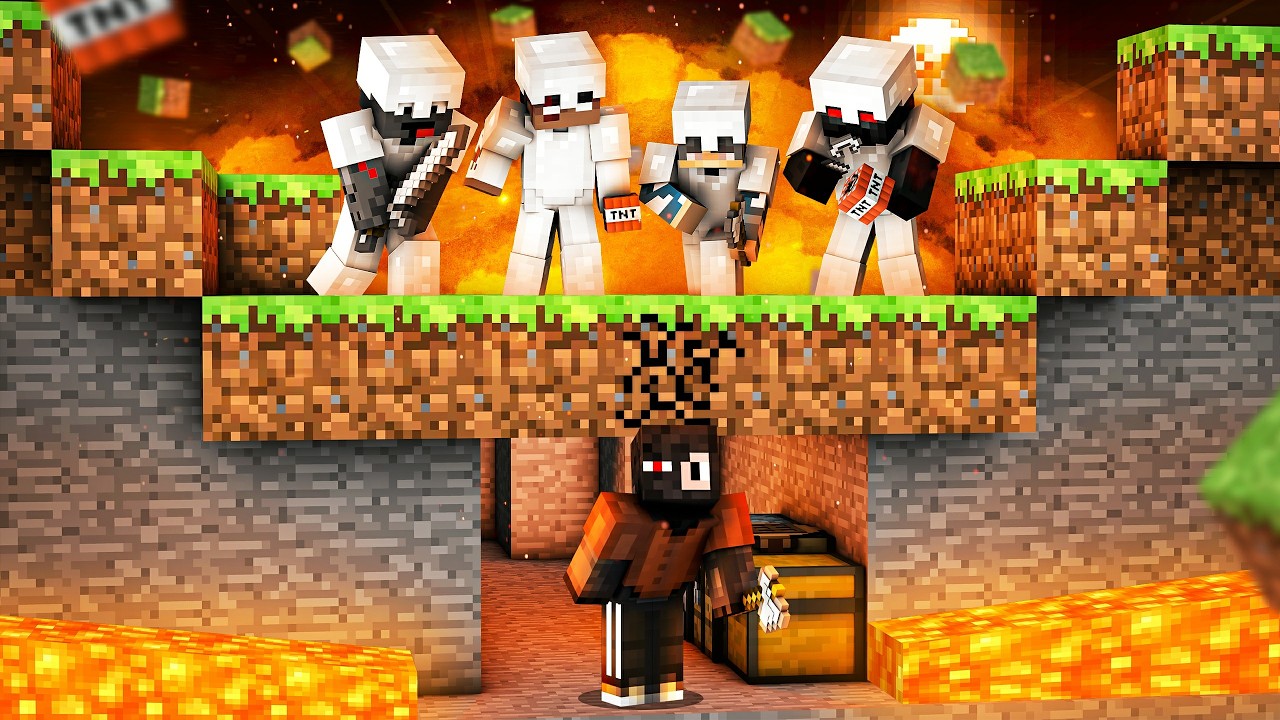 TOBIASZ vs 4 ŁOWCÓW - OSTATECZNY REWANŻ (minecraft speedrun)