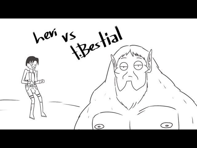 Attack on titan: Levi vs Bestial #attackontitan #leviattackontitan