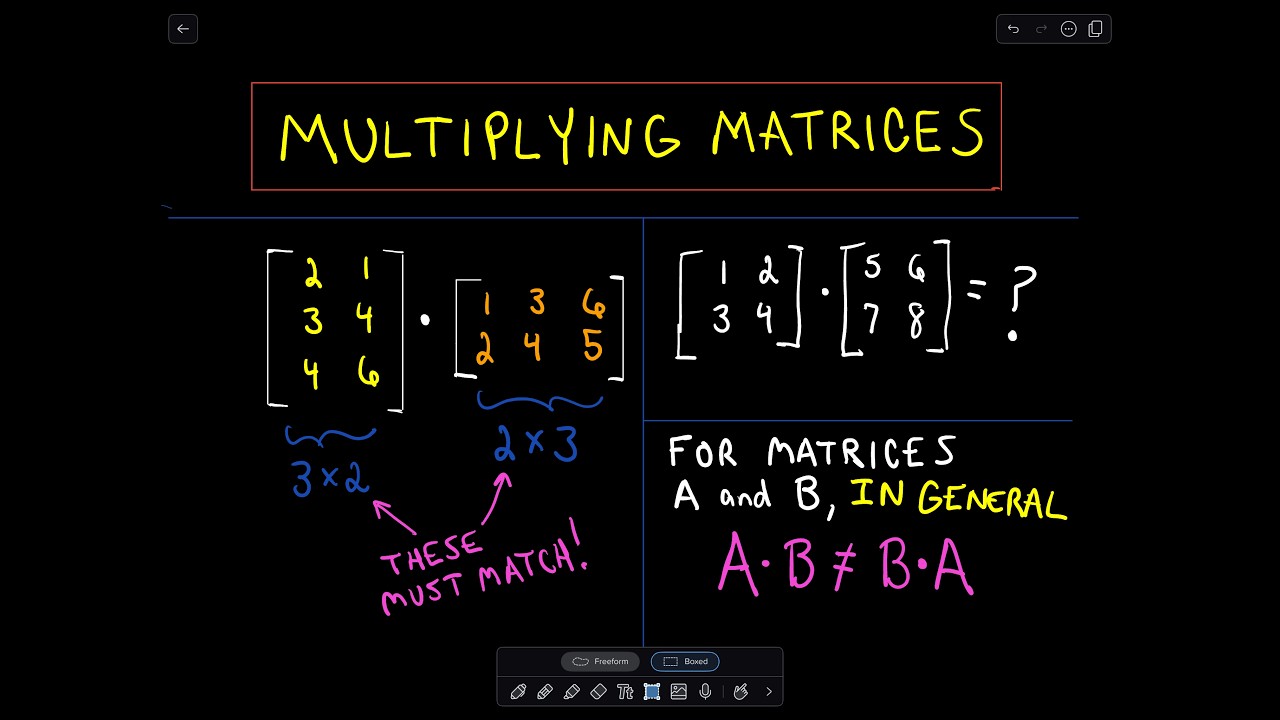 ❖ Multiplying Matrices - Example 1 ❖