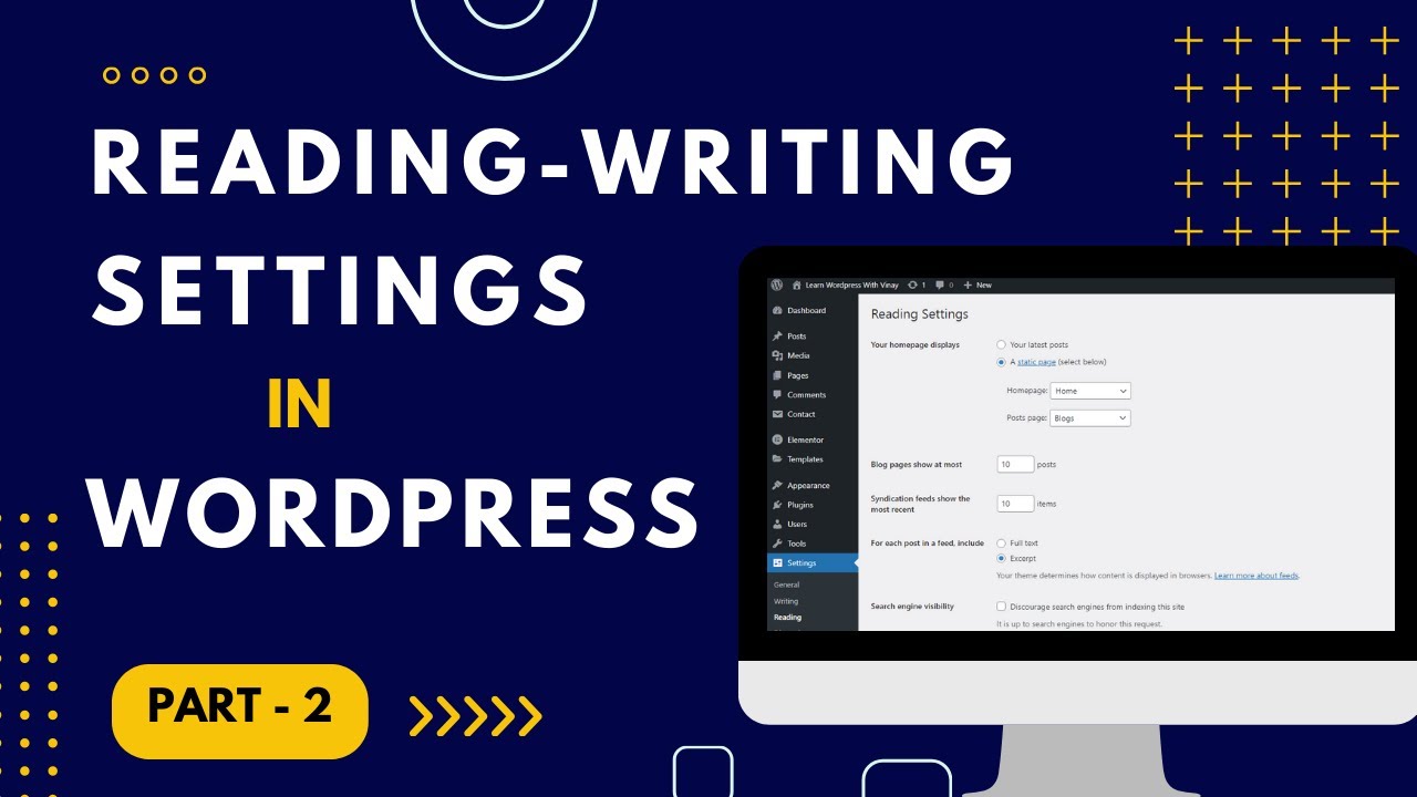 Reading Setting in WordPress | WordPress Reading Setting in Hindi ...