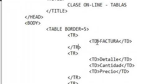 HTML - Tablas parte 2