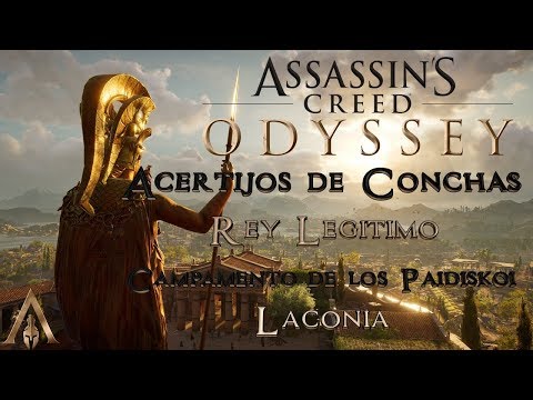 Vídeo: Assassin's Creed Odyssey: Rey Legítimo, Mapeo De Acertijos Y Dónde Encontrar El Campamento Paidiskoi, Tabletas Del Altar De Dioskouri