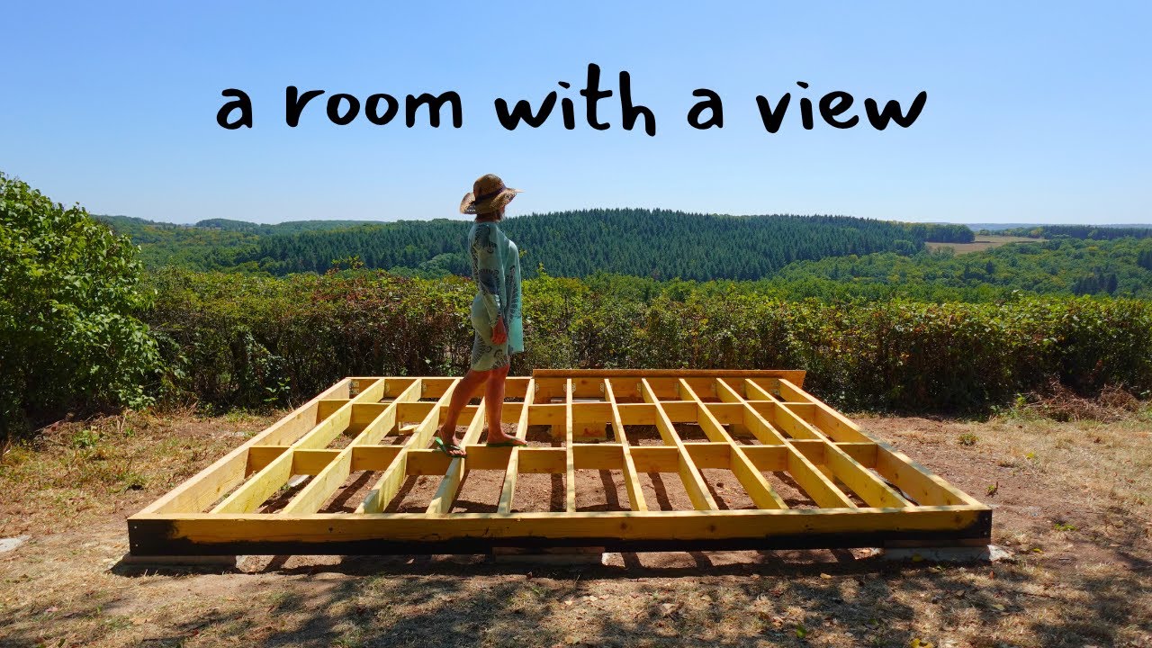 #50 BUILD YOUR OWN TINY CABIN | Foundations & Floor Joists.