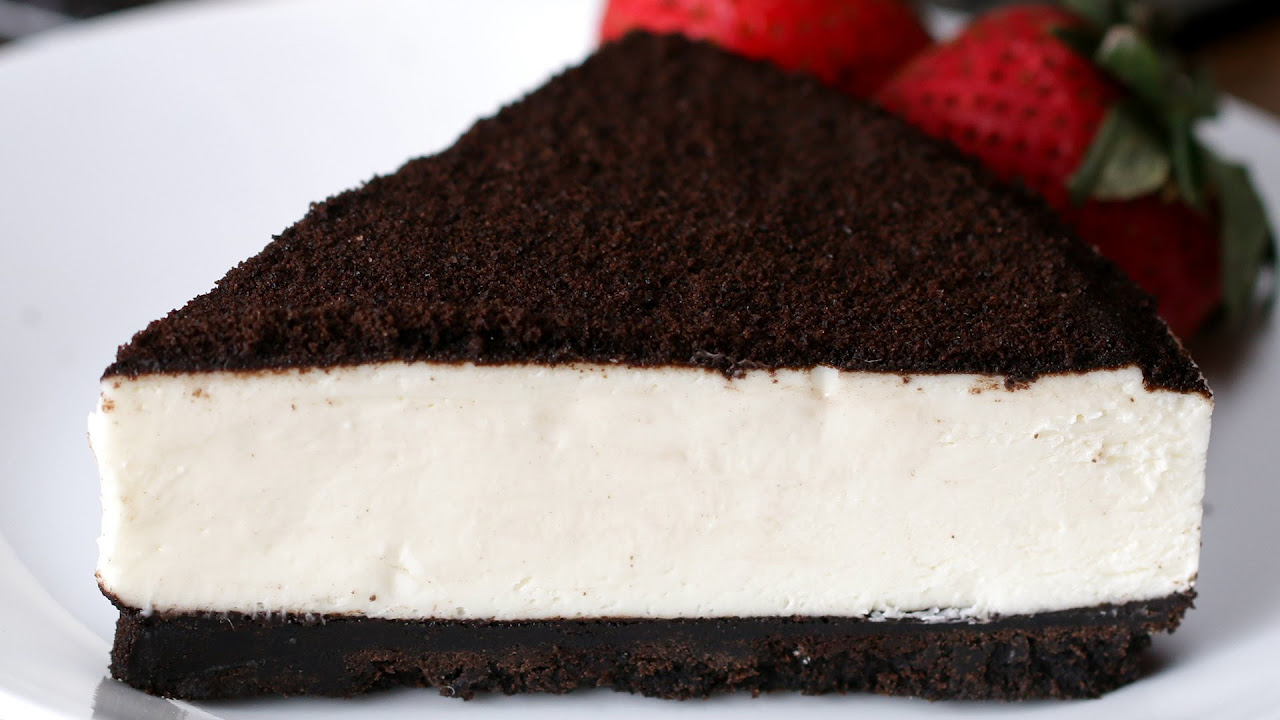 No-Bake Cookies & Cream Cheesecake - YouTube
