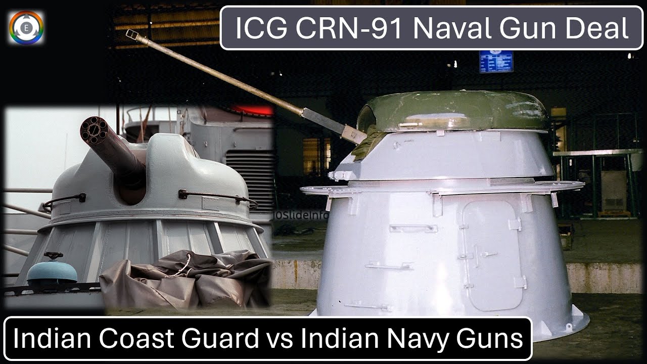 Indian Coast Guard CRN-91 Naval Gun Deal | Coast Guard vs Navy Guns