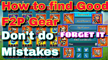 F2P Gear Details in lords mobile // Don